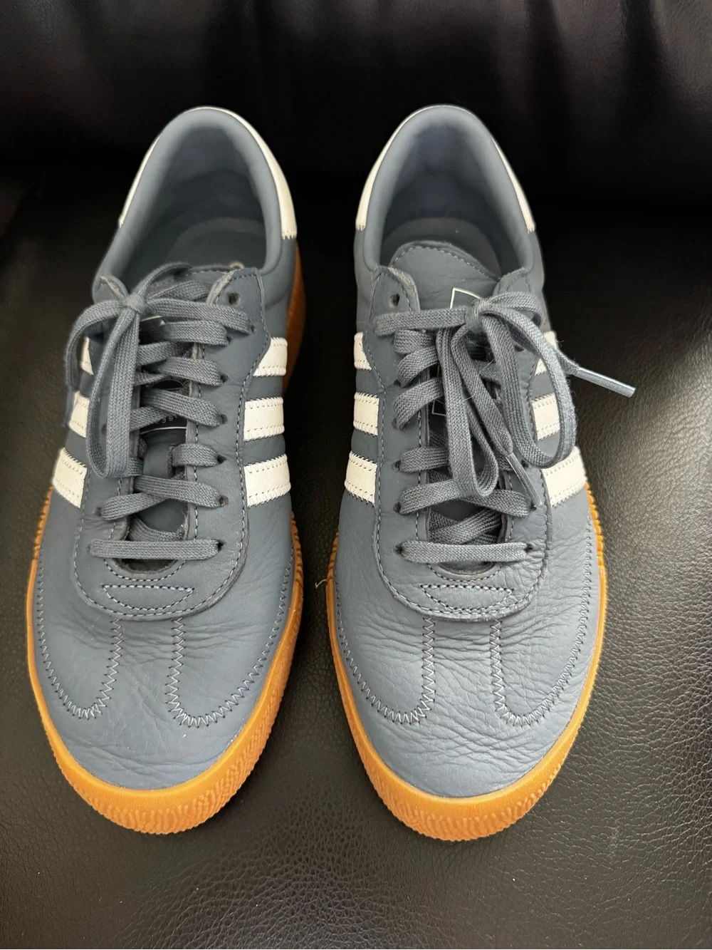 Adidas Originals Samba Rose Blue Navy Grey Leather Special Edition Sambarose - Picture 2 of 7